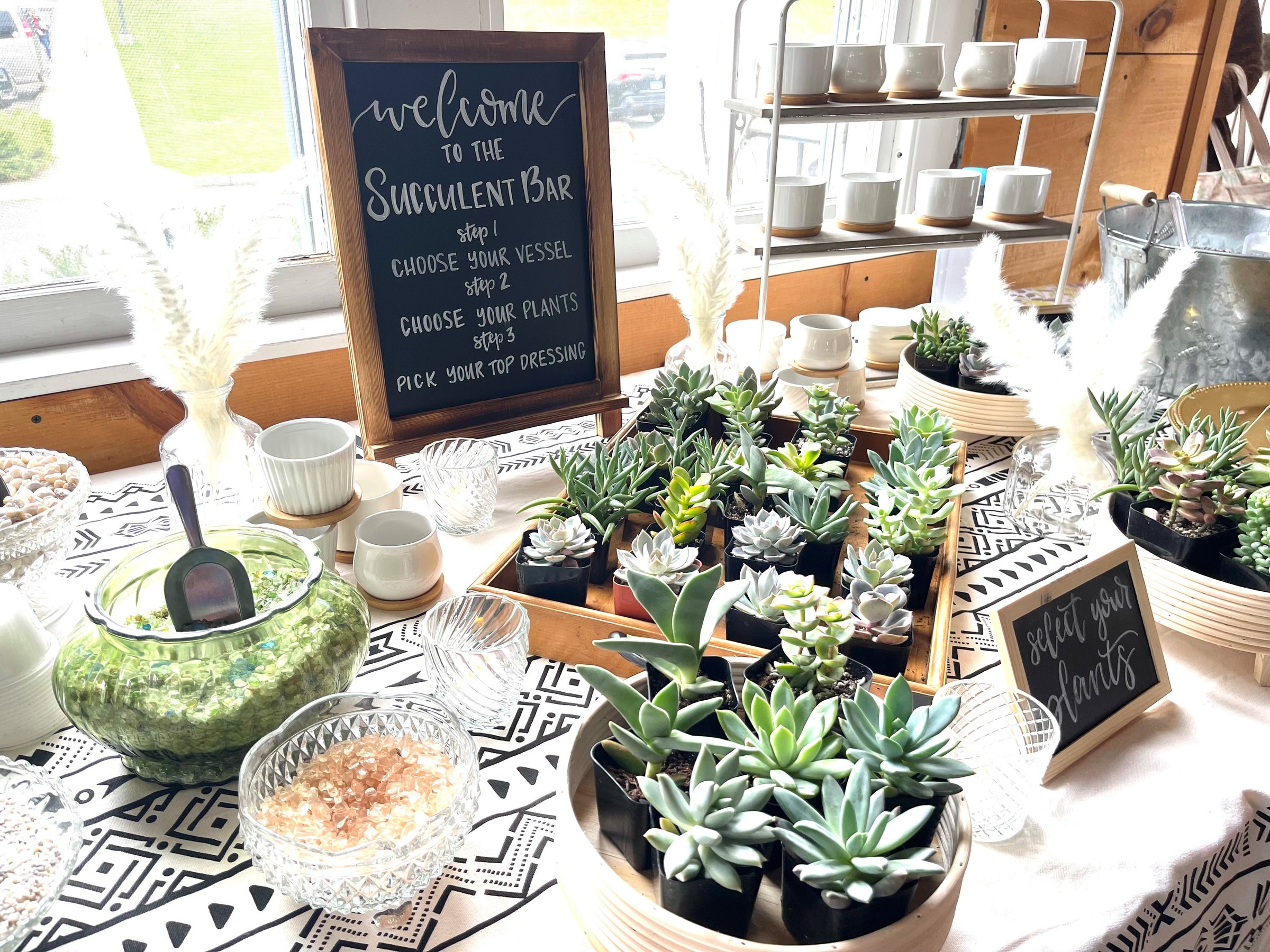 succulent favor experience | the flower shed